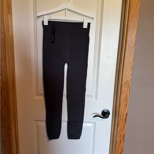 MOPAS Women FREE SIZE Fleeced  Gray Leggings